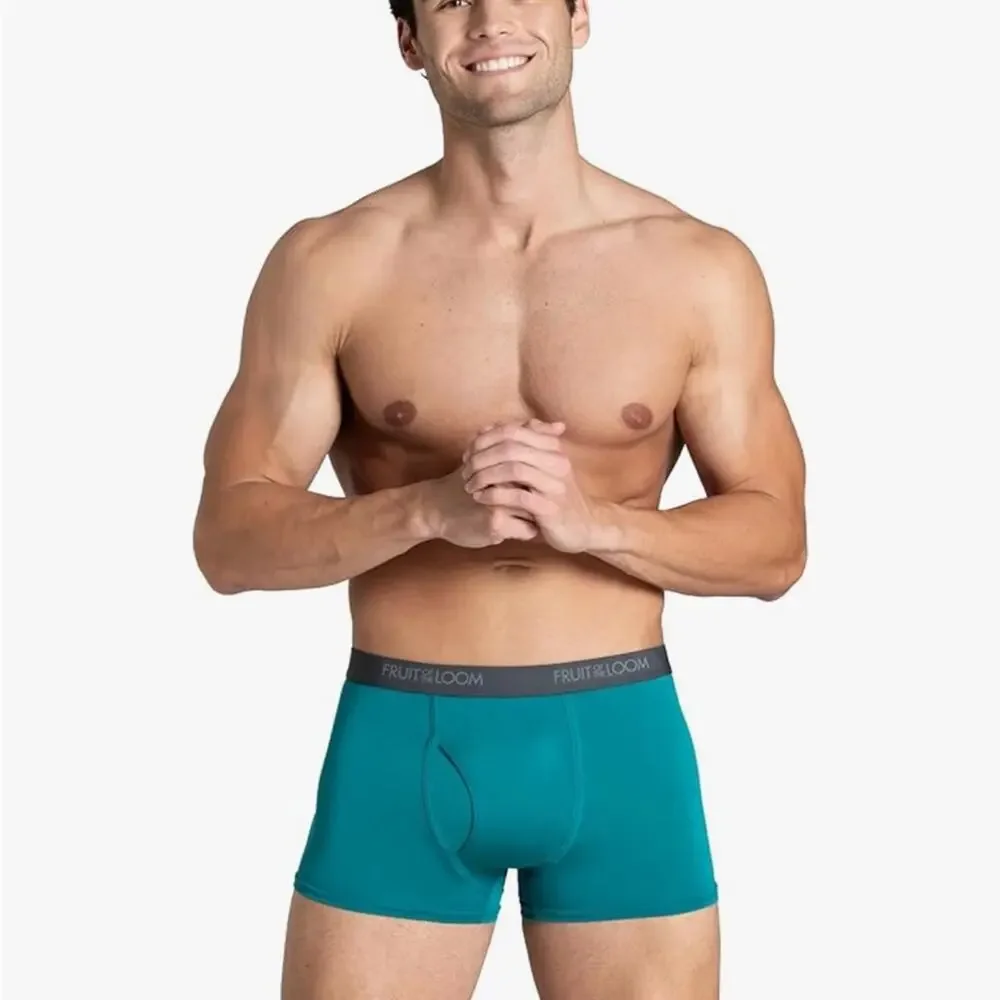 Fruit of the Loom Men's Micro Stretch Boxer Briefs- 5 pack Small
